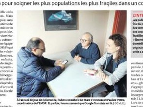 L’ÉQUIPE MOBILE SANTÉ PRÉCARITÉ SE MOBILISE POUR FAVORISER L’ACCÈS AUX SOINS DES PLUS PRÉCAIRES